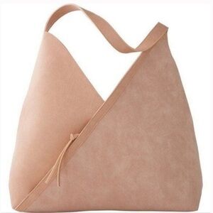 NWT ULTA Large Arden Style Blush Pink Faux Suede Tote Bag